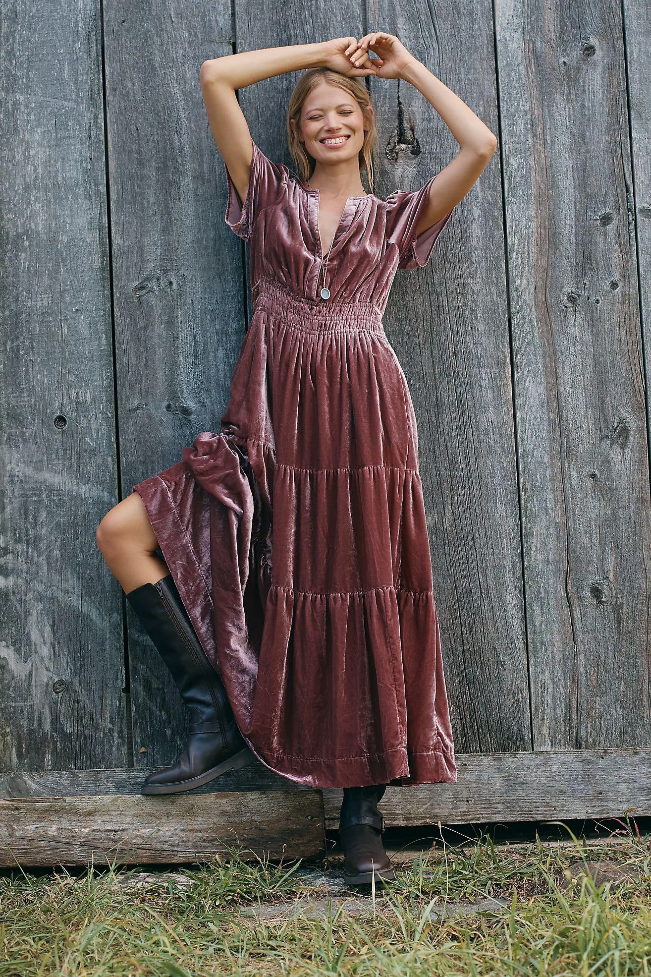 The Somerset Velvet Maxi Dress