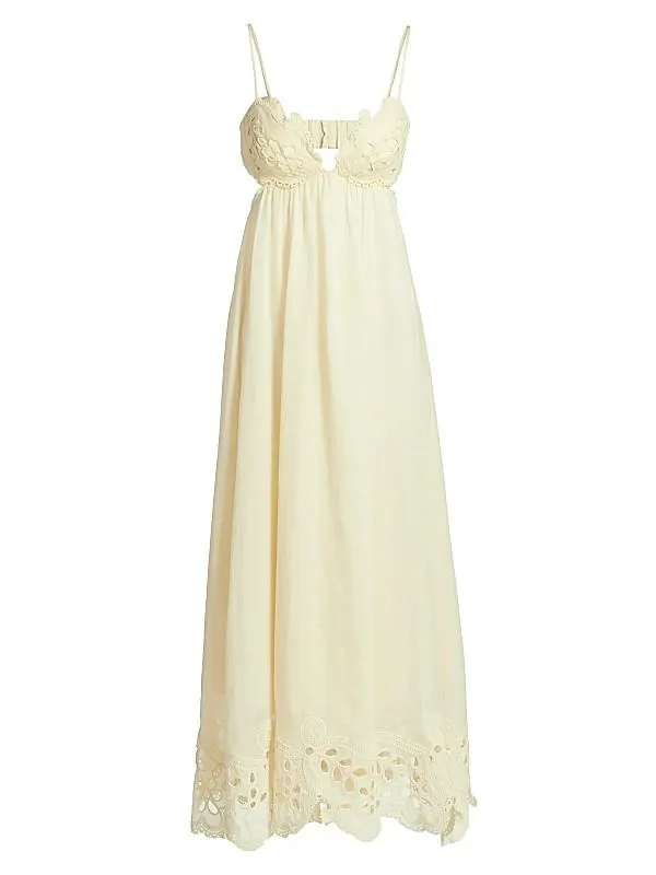 Coco Embroidered Maxi-Dress