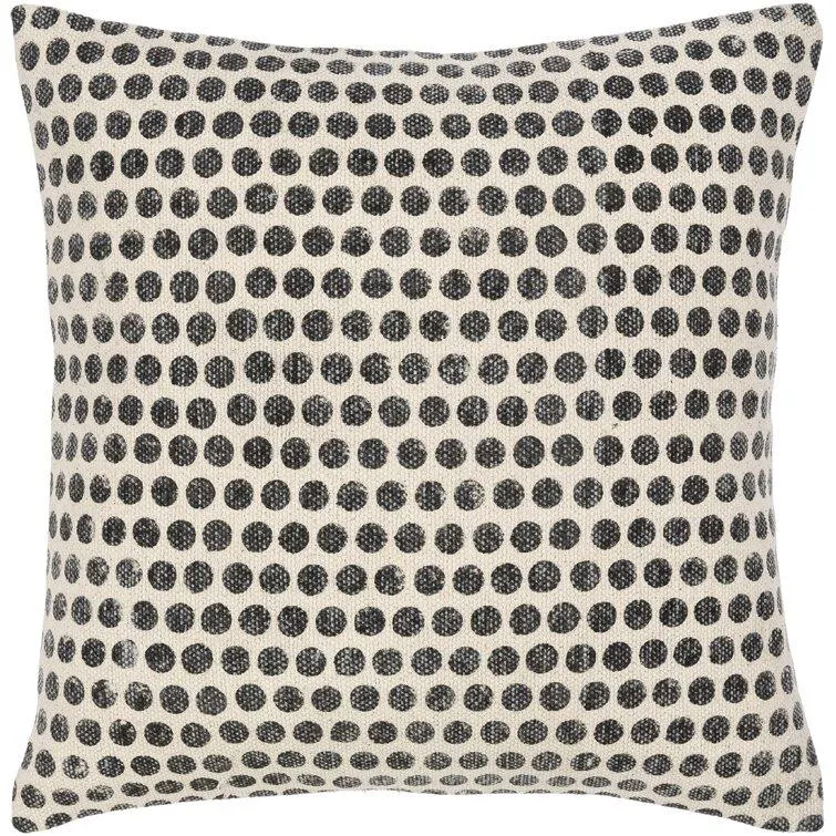 Zetta Polka Dots Cotton Throw Pillow