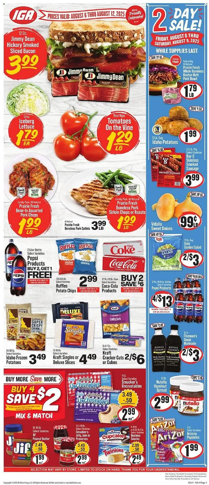 Weekly ad IGA Weekly Ad from August 6 to August 12 2025 - Page 1