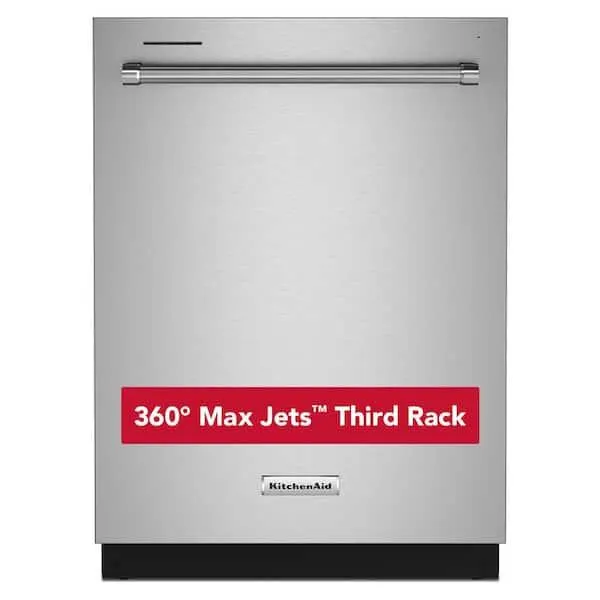 24 in. PrintShield Stainless Steel Top Control Built-In Tall Tub Dishwasher with Stainless Steel Tub, 44 dBA