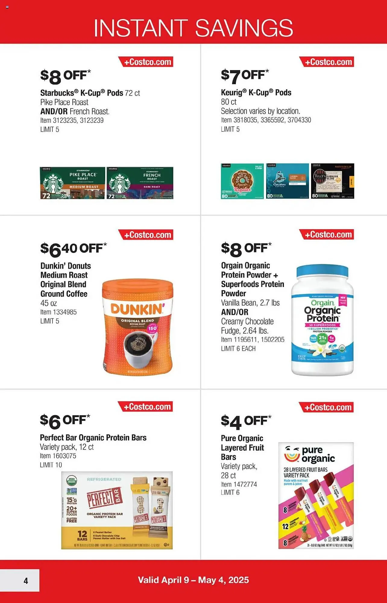 Catálogo de Costco Weekly Ad 9 de abril al 4 de mayo 2025 - Página 4