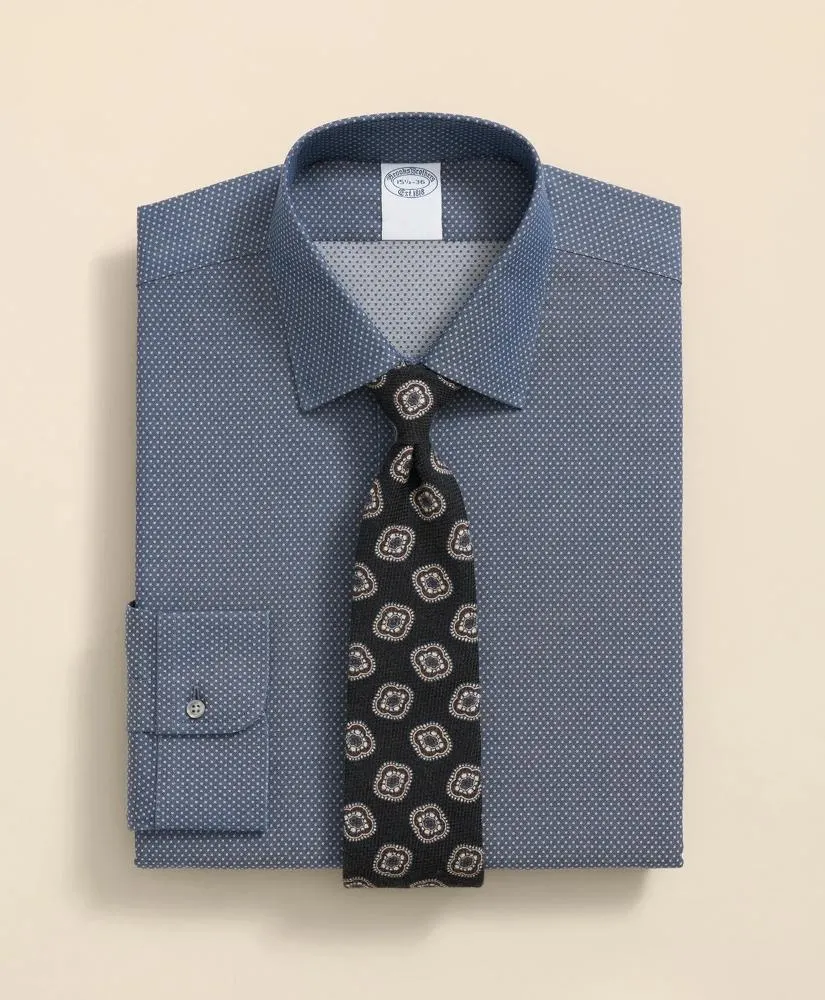 Stretch Supima ® Cotton Non-Iron Dobby Ainsley Collar Dress Shirt