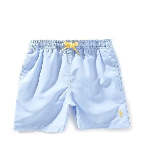 Little Boys Solid Swim Trunks