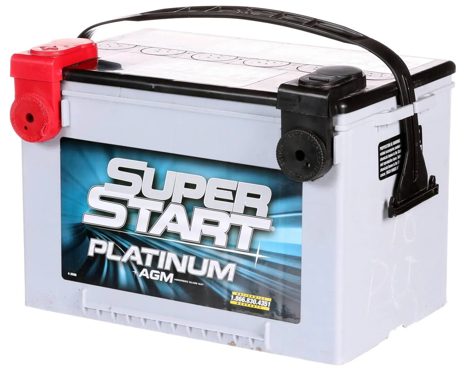 Super Start Platinum AGM Side Post Battery Group Size 78 - 78PLT