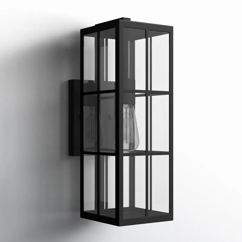 Sianna Single Light Outdoor Steel Wall Light