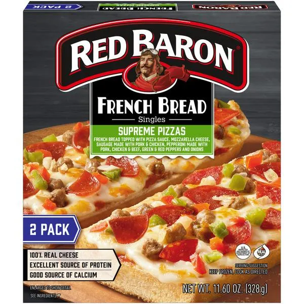 Red Baron French Bread Singles Supreme Pizzas