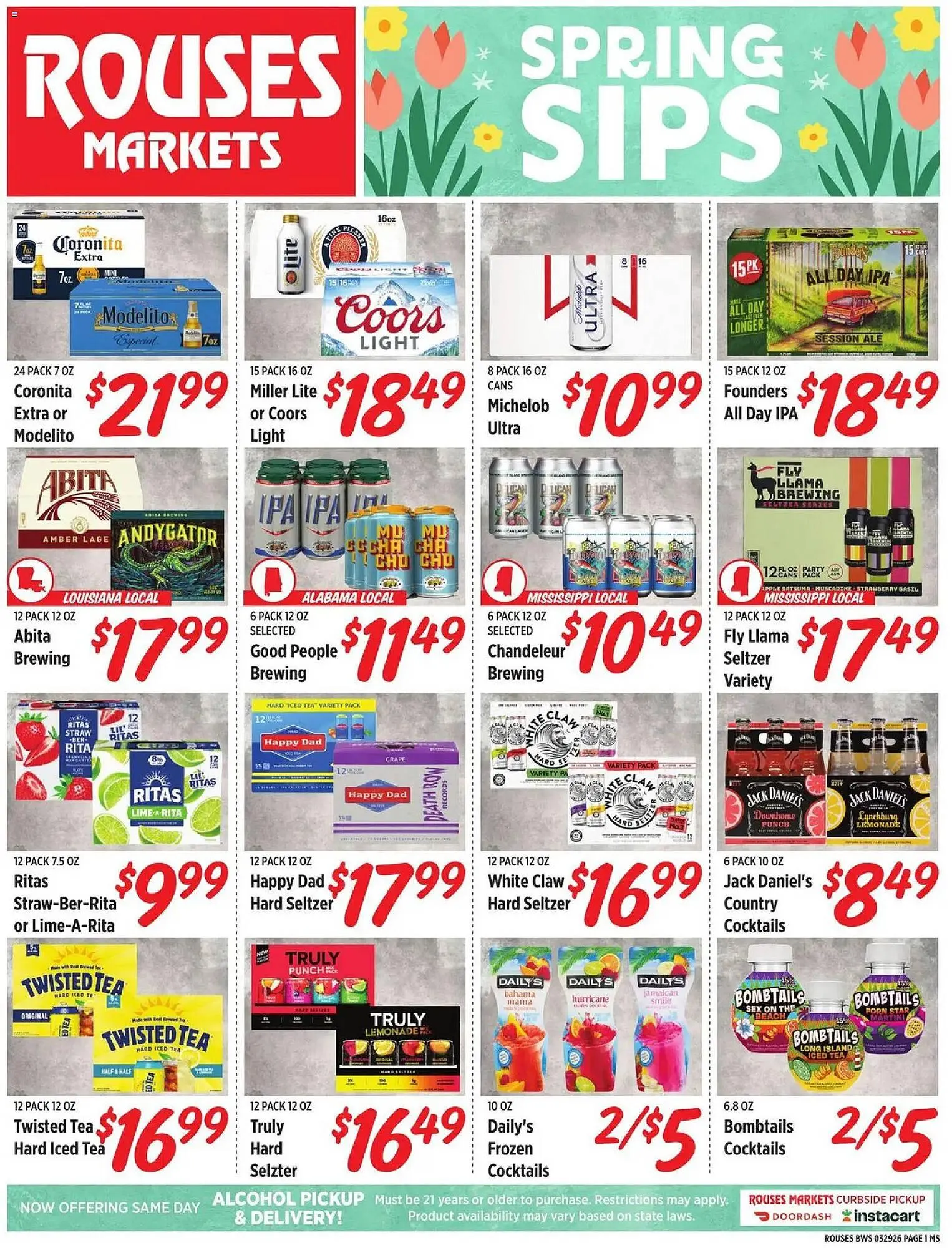 Weekly promotion Rouses weekly ad spanning from March 29 to April 30 2026 - Page 1 for Catalogue 365