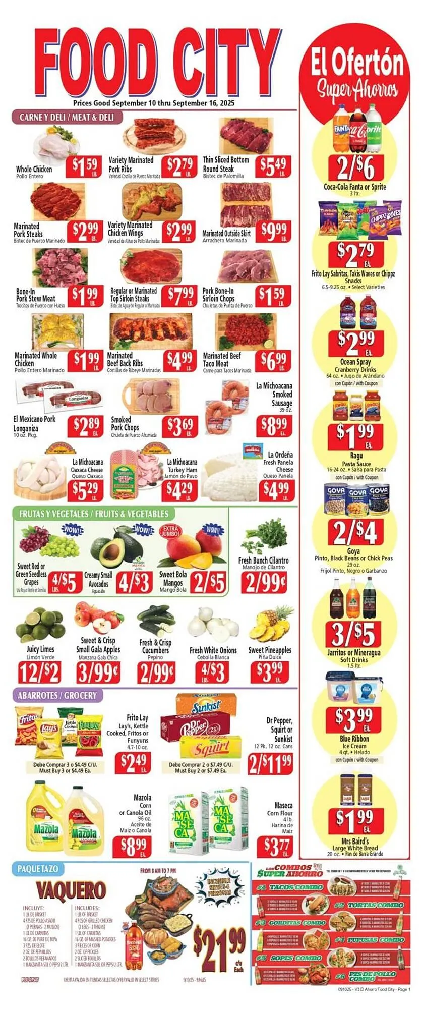 Weekly ad El Ahorro weekly ad from September 18 to September 18 2025 - Page 1