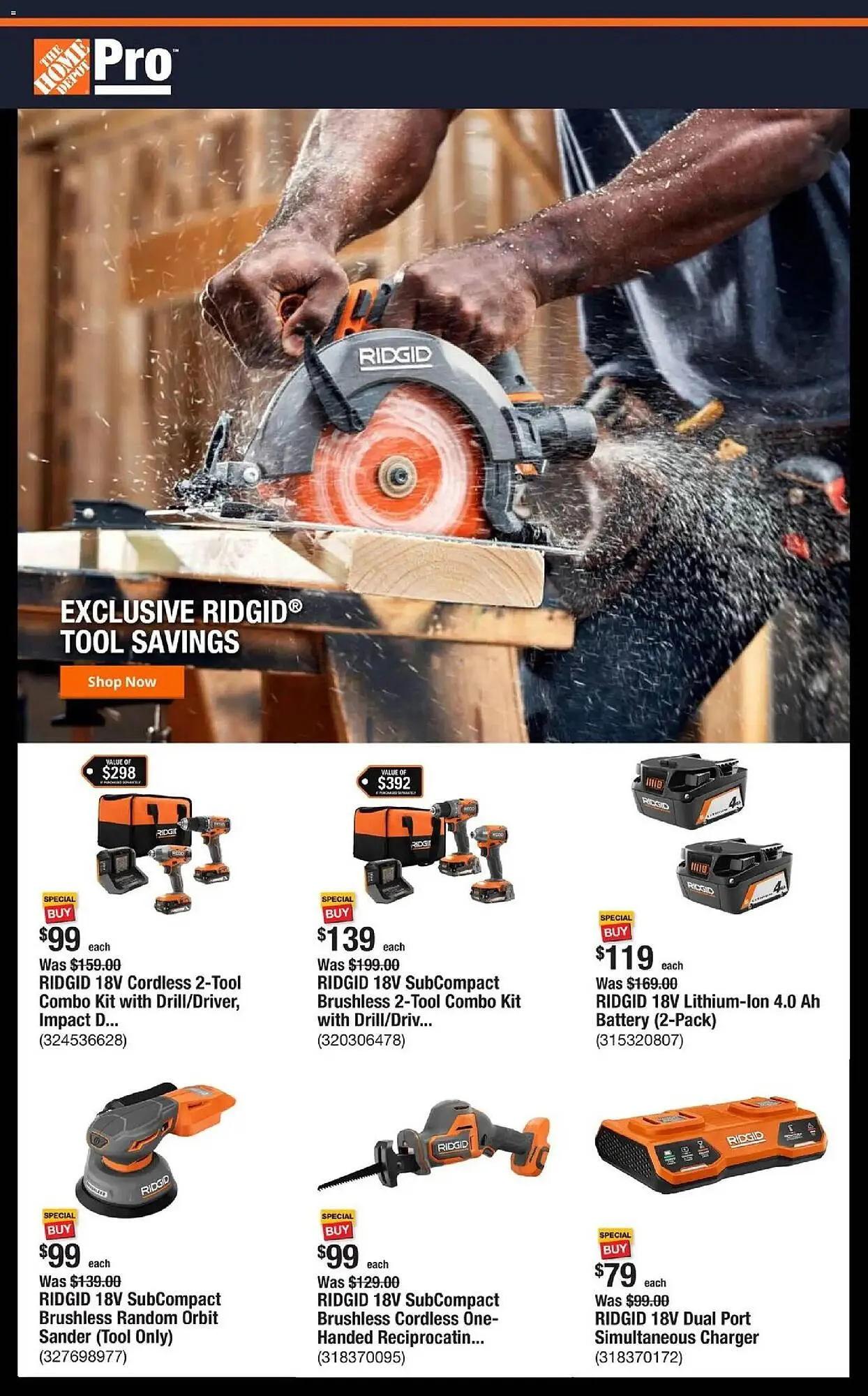 Weekly ad The Home Depot flyer from November 10 to November 18 2025 - Page 1