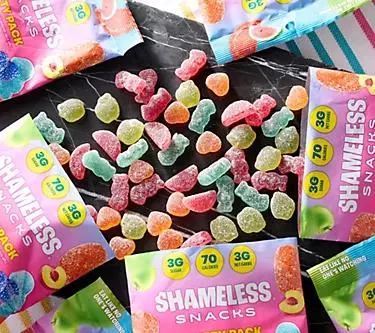 Shameless Snacks (10) 1.8oz Bags Gummy Candy Variety Pack