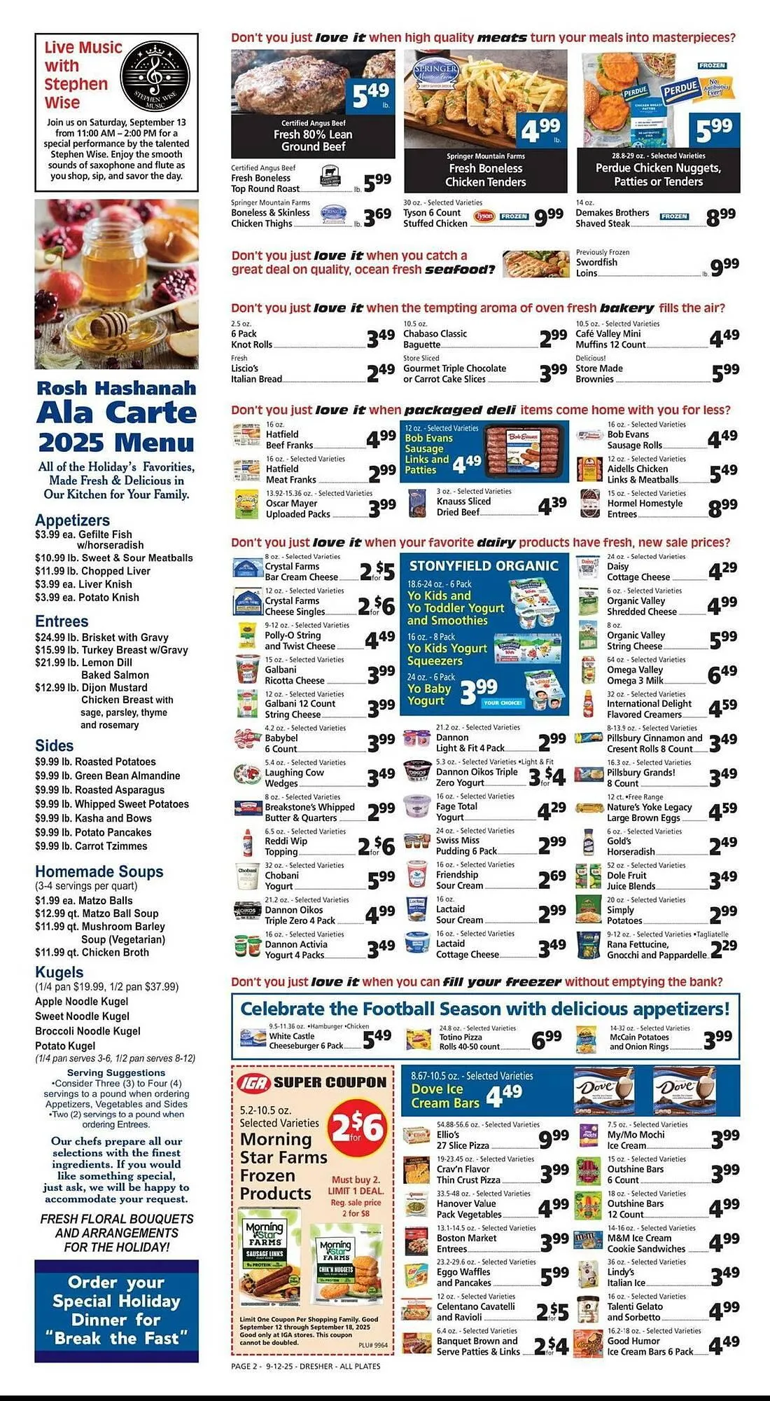 Weekly promotion George's Market weekly ad spanning from September 12 to September 18 2025 - Page 2 for Catalogue 365