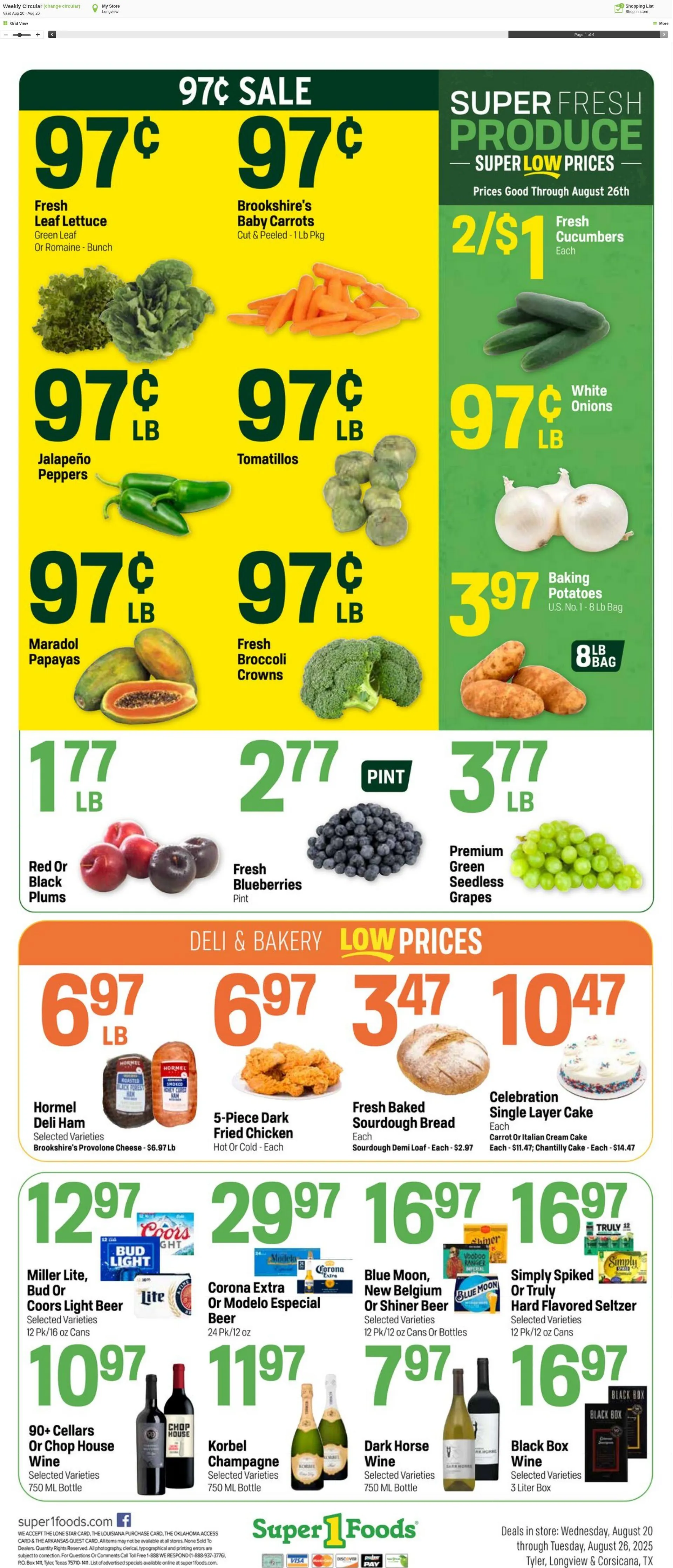 Weekly ad Super1Foods from August 20 to August 26 2025 - Page 4