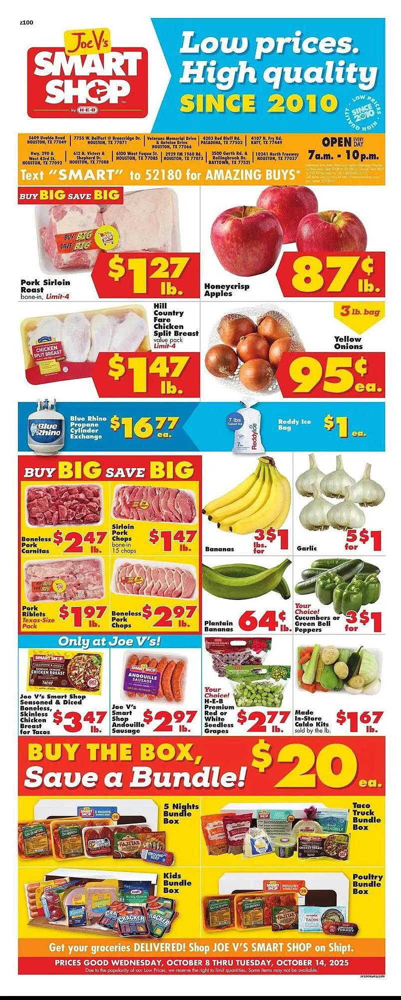 Weekly ad Joe V's Smart Shop weekly ad from October 8 to October 14 2025 - Page 1