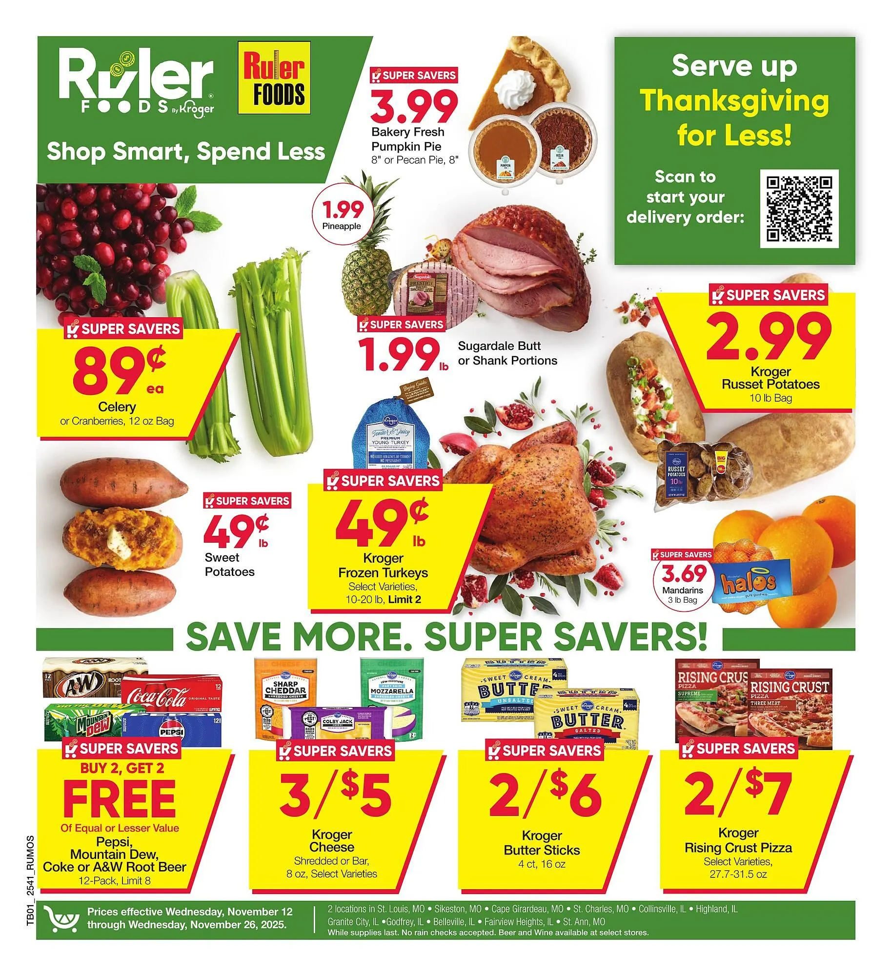 Weekly ad Ruler Foods weekly ad from November 12 to November 26 2025 - Page 1