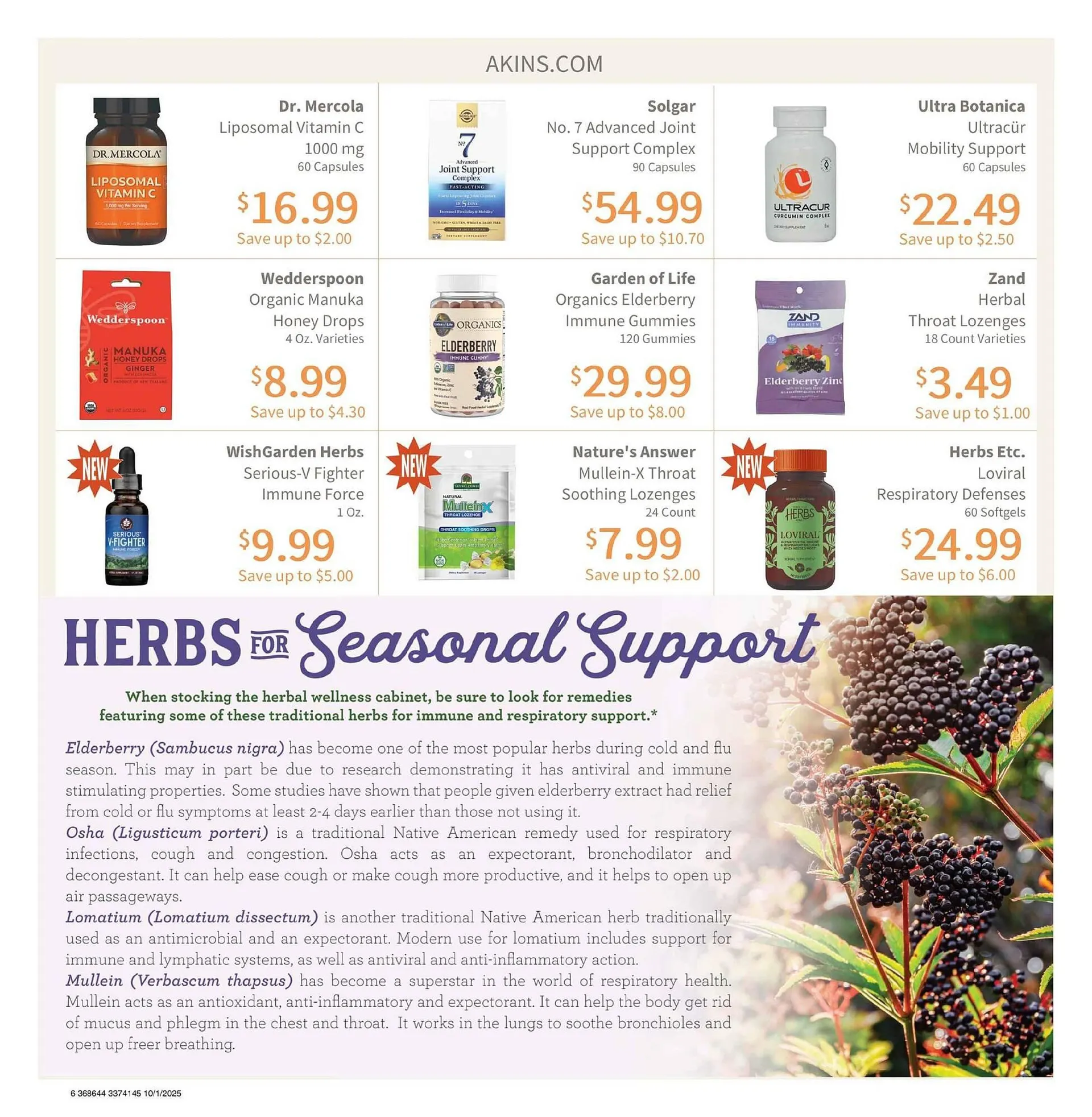 Weekly ad Akin's Natural Foods weekly ad from October 1 to October 31 2025 - Page 6