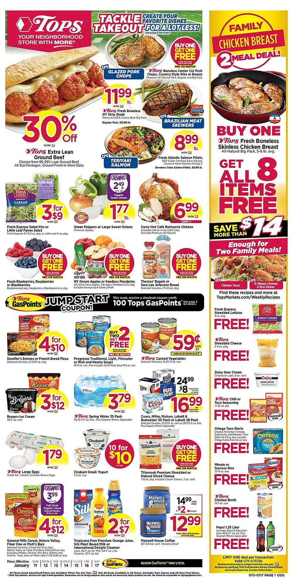 Weekly ad Tops weekly ad from January 11 to January 17 2026 - Page 1