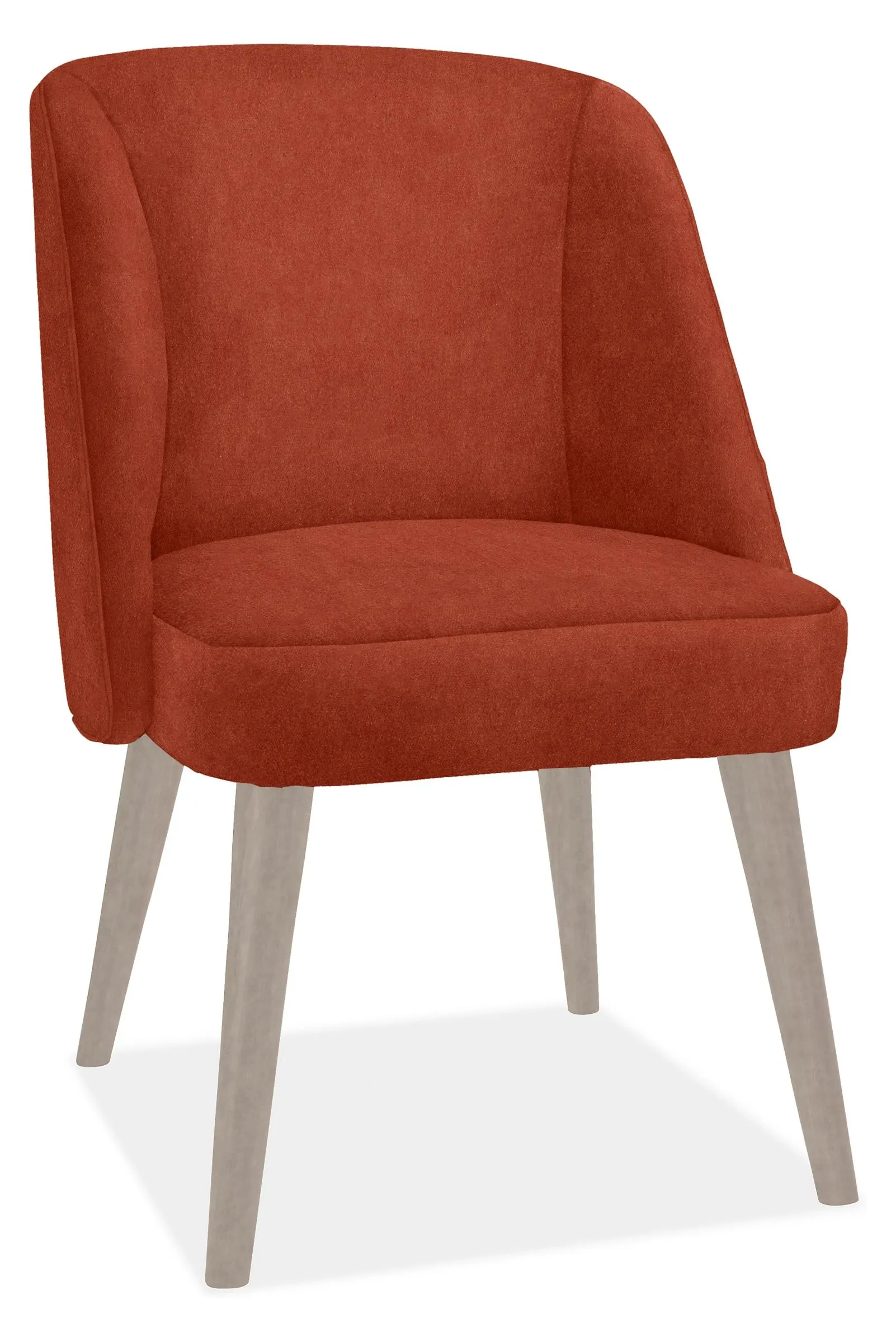 Cora Side Chair in Banks Rust with Shell Legs