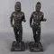 Matte Black Ceramic Riace Statues, 20th Century, Set of 2