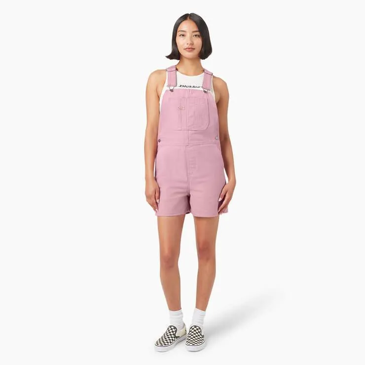 Women's Duck Canvas Bib Shortalls, 4"