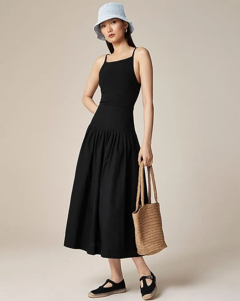 Pintuck mixy dress