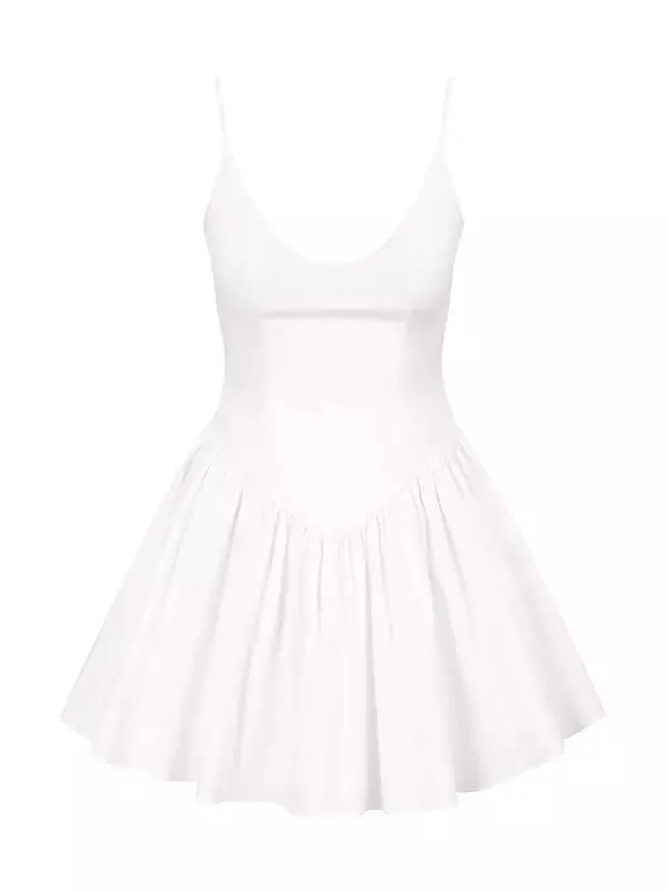 Dena Stretch-Cotton Sleeveless Minidress