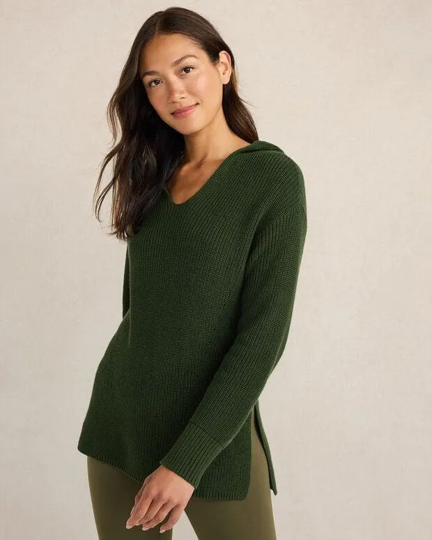 Organic Cotton Shaker Stitch Hoodie