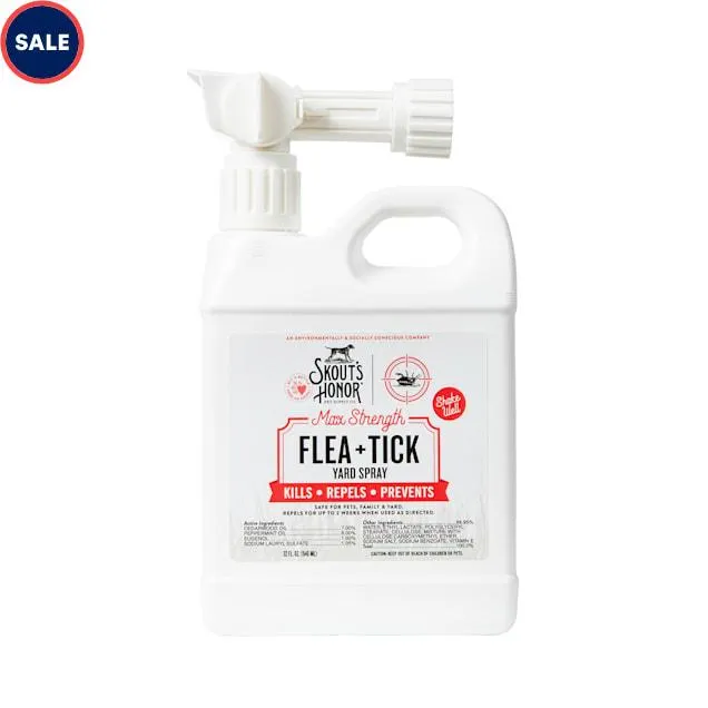 Skout's Honor Flea + Tick Yard Spray for Dogs, 32 fl. oz.