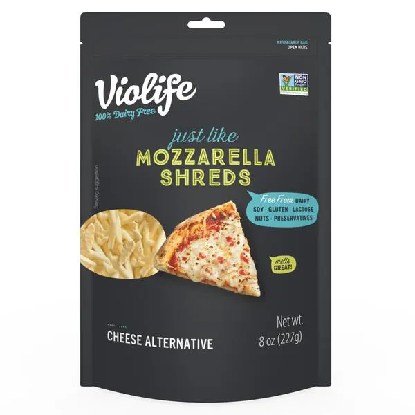 Violife Just Like Mozzarella Shreds Shredded Cheese, Dairy-Free Vegan