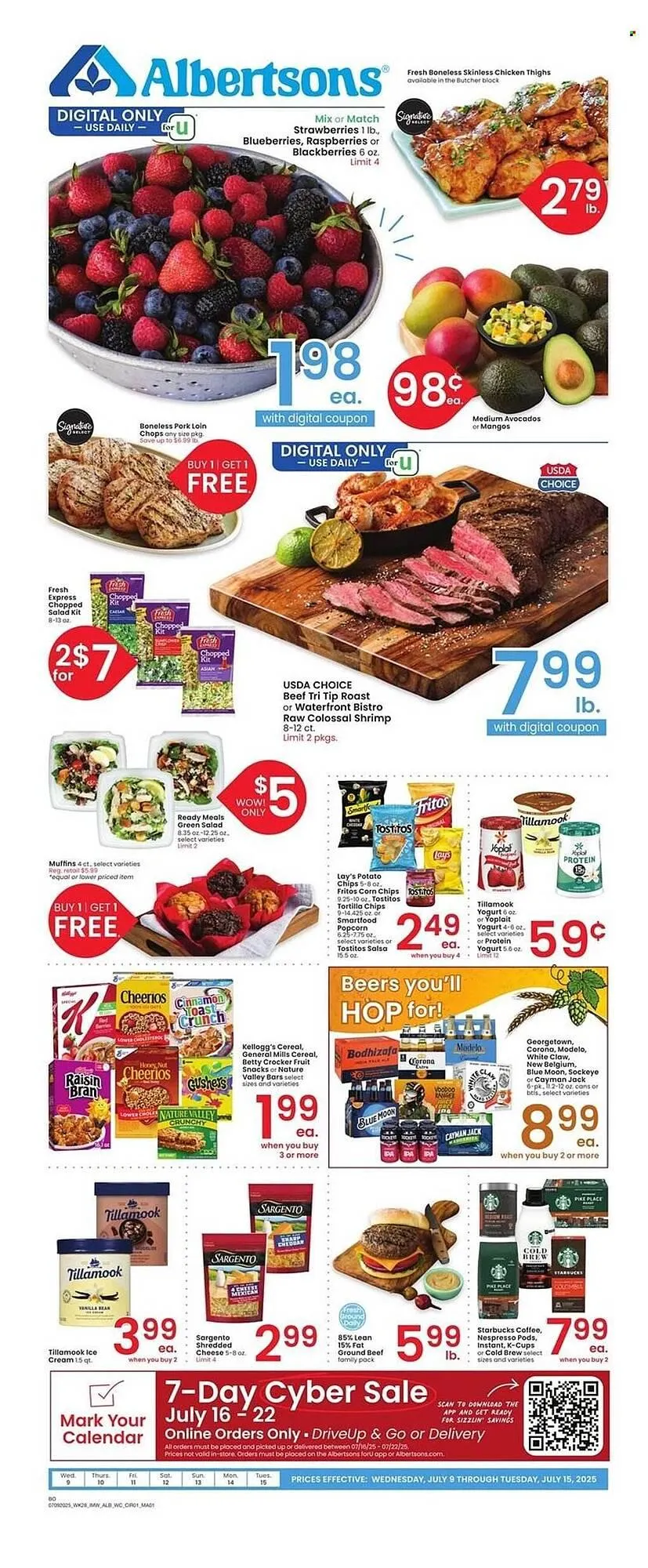 Weekly ad Albertsons Weekly Ad from July 9 to July 15 2025 - Page 1