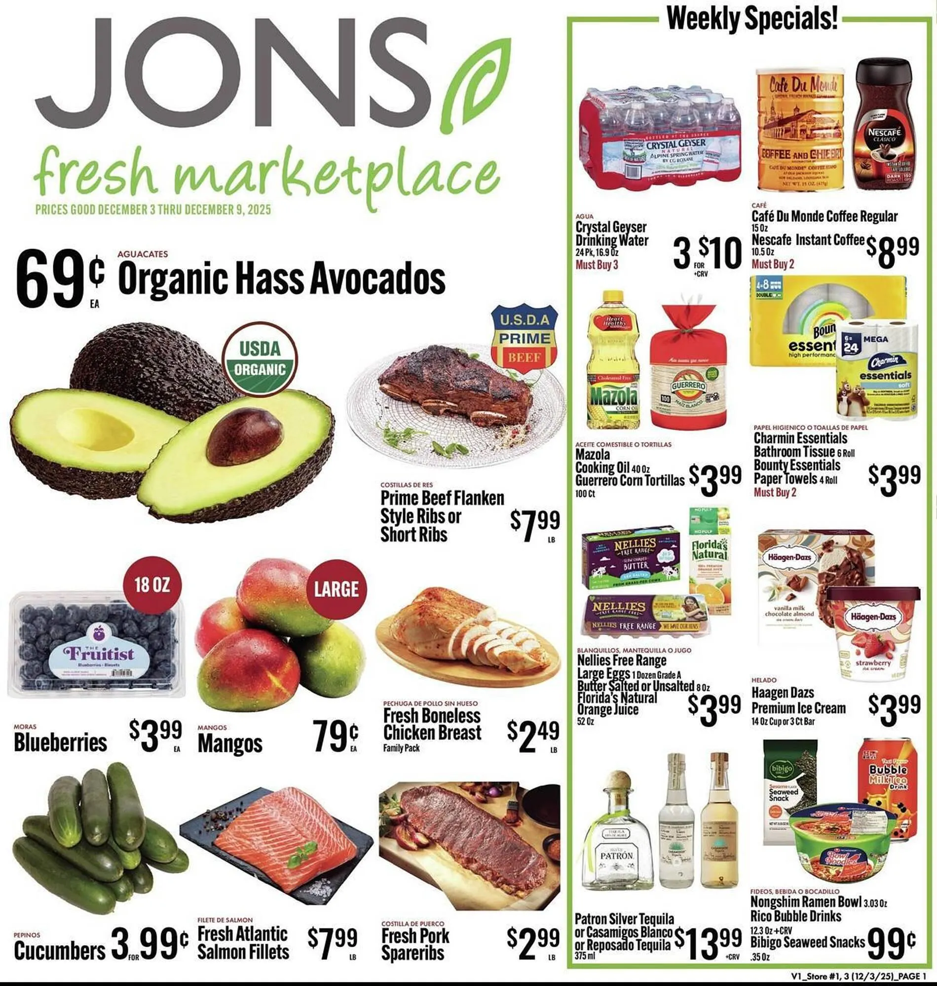 Weekly ad Jons International weekly ad from December 3 to December 9 2025 - Page 1