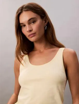 Liquid Cotton Scoop Tank Top