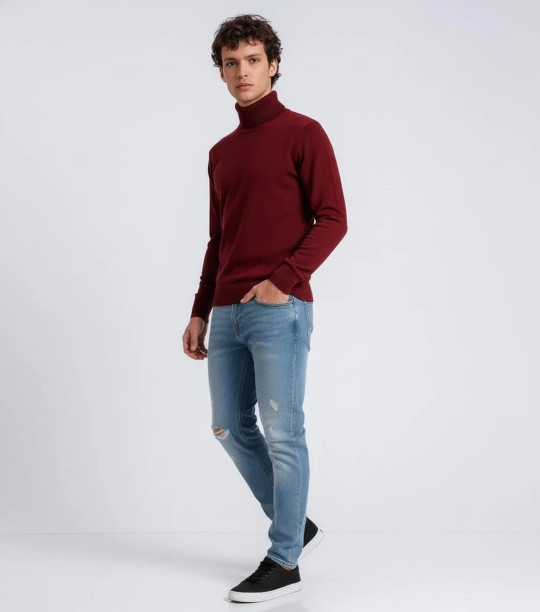Long-Sleeve Turtleneck Sweater
