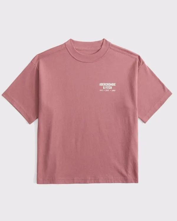 relaxed graphic logo tee