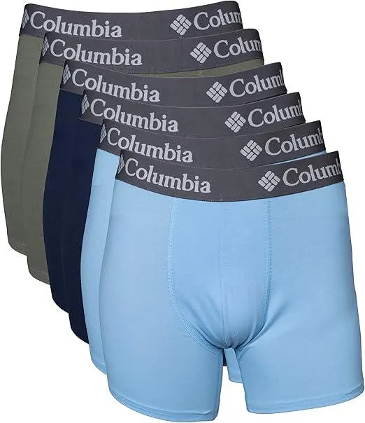 Columbia Amazon Exclusive 6 Pack Performance Boxer Brief