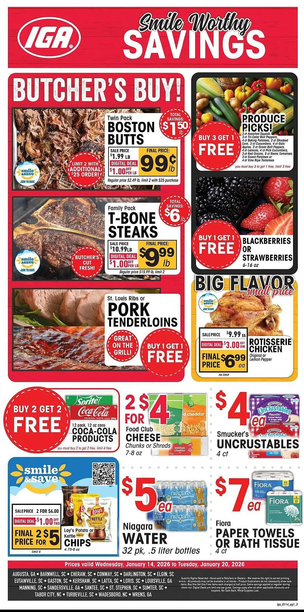 Weekly ad IGA weekly ad from January 14 to January 20 2026 - Page 1