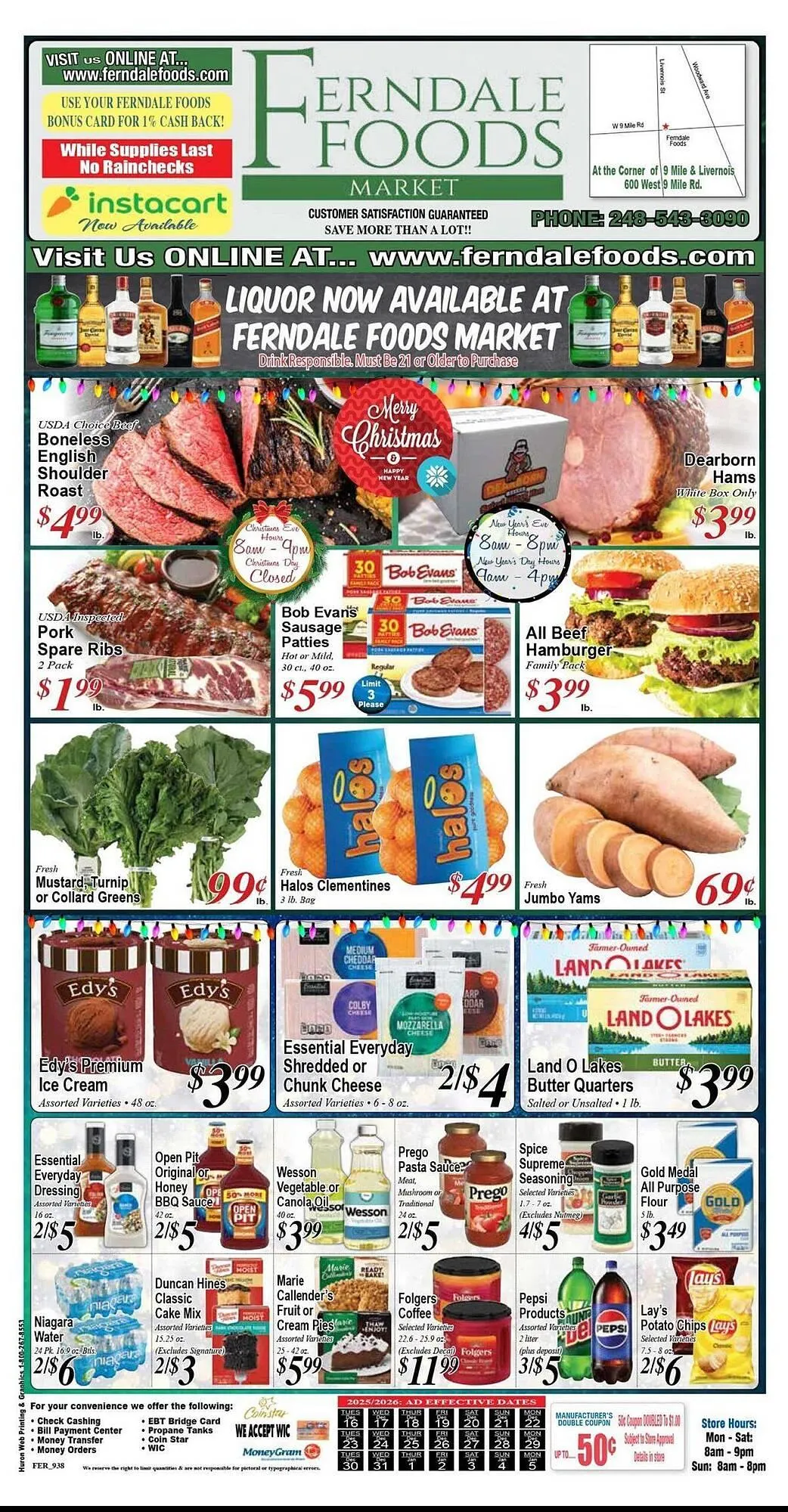 Weekly ad Ferndale Foods weekly ad from December 16 to January 5 2026 - Page 1