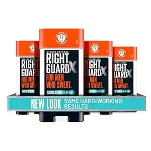 Right Guard Xtreme Defense Antiperspirant & Deodorant Gel, 5-in-1 Protection For Men, Blocks Sweat 2X Longer, 72-Hour Odor Control, Arctic Refresh Scent, 4 oz. (4 count)