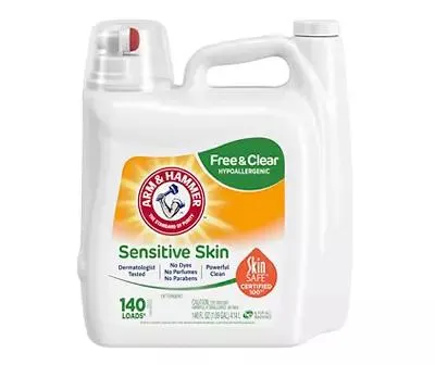 Free & Clear Sensitive Skin Laundry Detergent, 140 Oz.