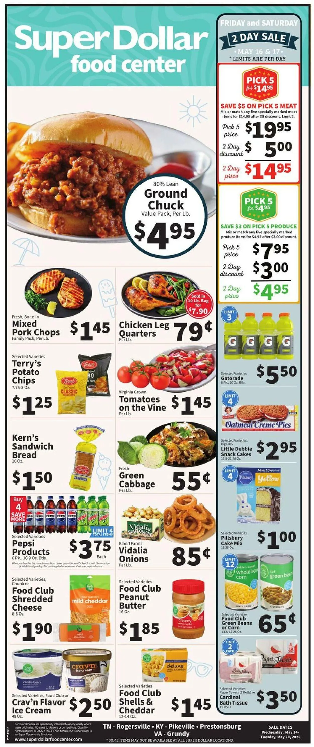 Weekly ad Super Dollar Food Center Current weekly ad from May 14 to May 20 2025 - Page 1