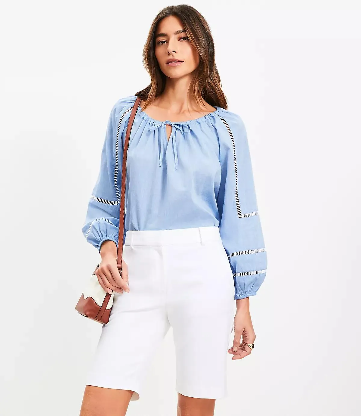 Riviera Bermuda Shorts in Doubleweave