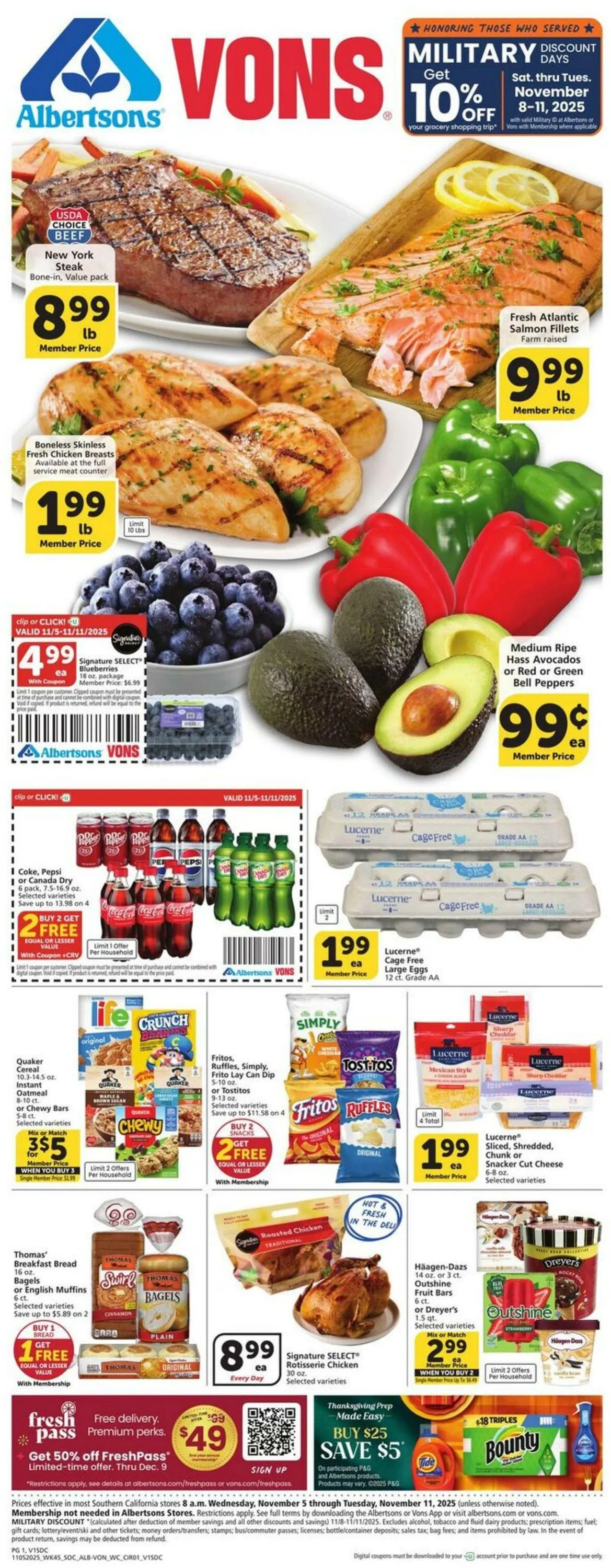 Weekly ad Vons Current weekly ad from November 5 to November 11 2025 - Page 1