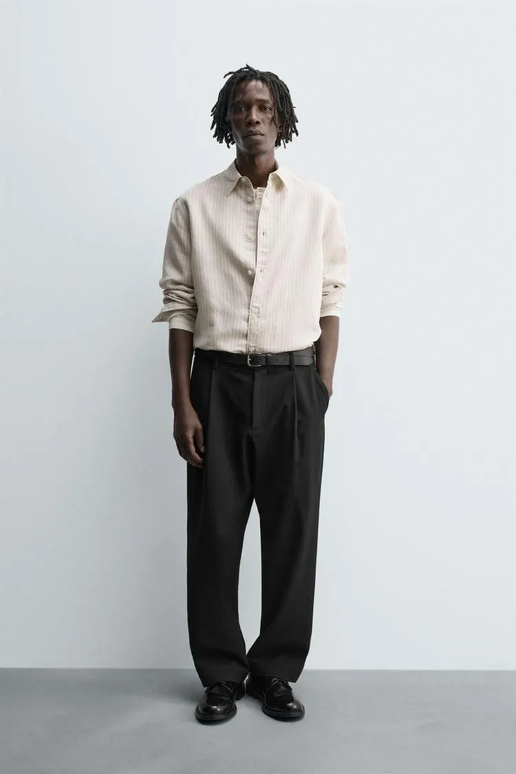 RELAXED FIT STRIPED SHIRT