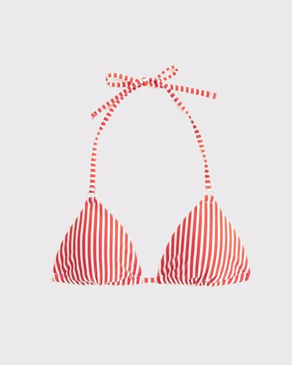 O-Ring Halter String Triangle Bikini Top