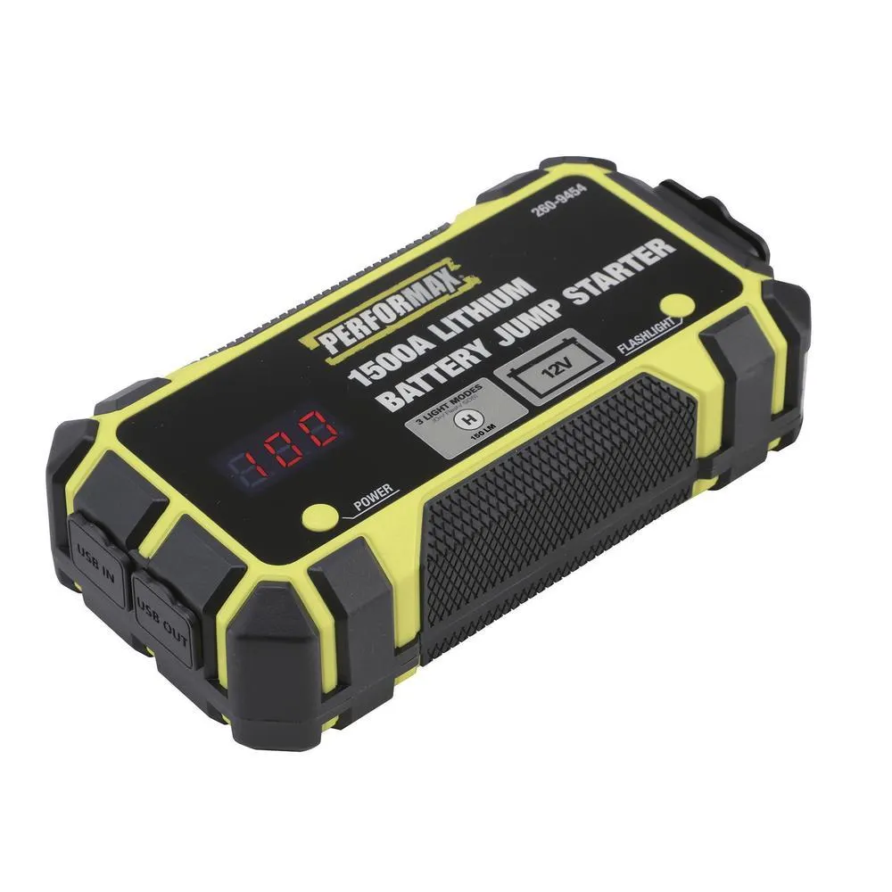 Performax® 1,500-Amp Lithium Battery Jump Starter