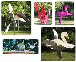 WOODCRAFT Project Paper Plan to Build 10 Mini Whirligig - Material Not Included