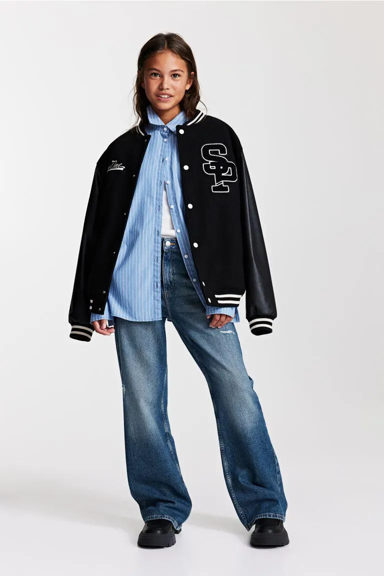 Baggy Fit Bootcut Leg Jeans