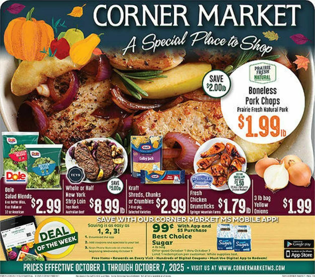 Weekly ad Corner Market from October 1 to October 7 2025 - Page 1