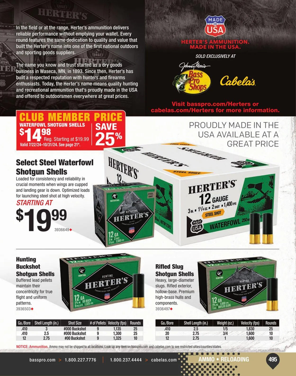 Weekly ad Bass Pro Current weekly ad from September 4 to September 18 2024 - Page 495