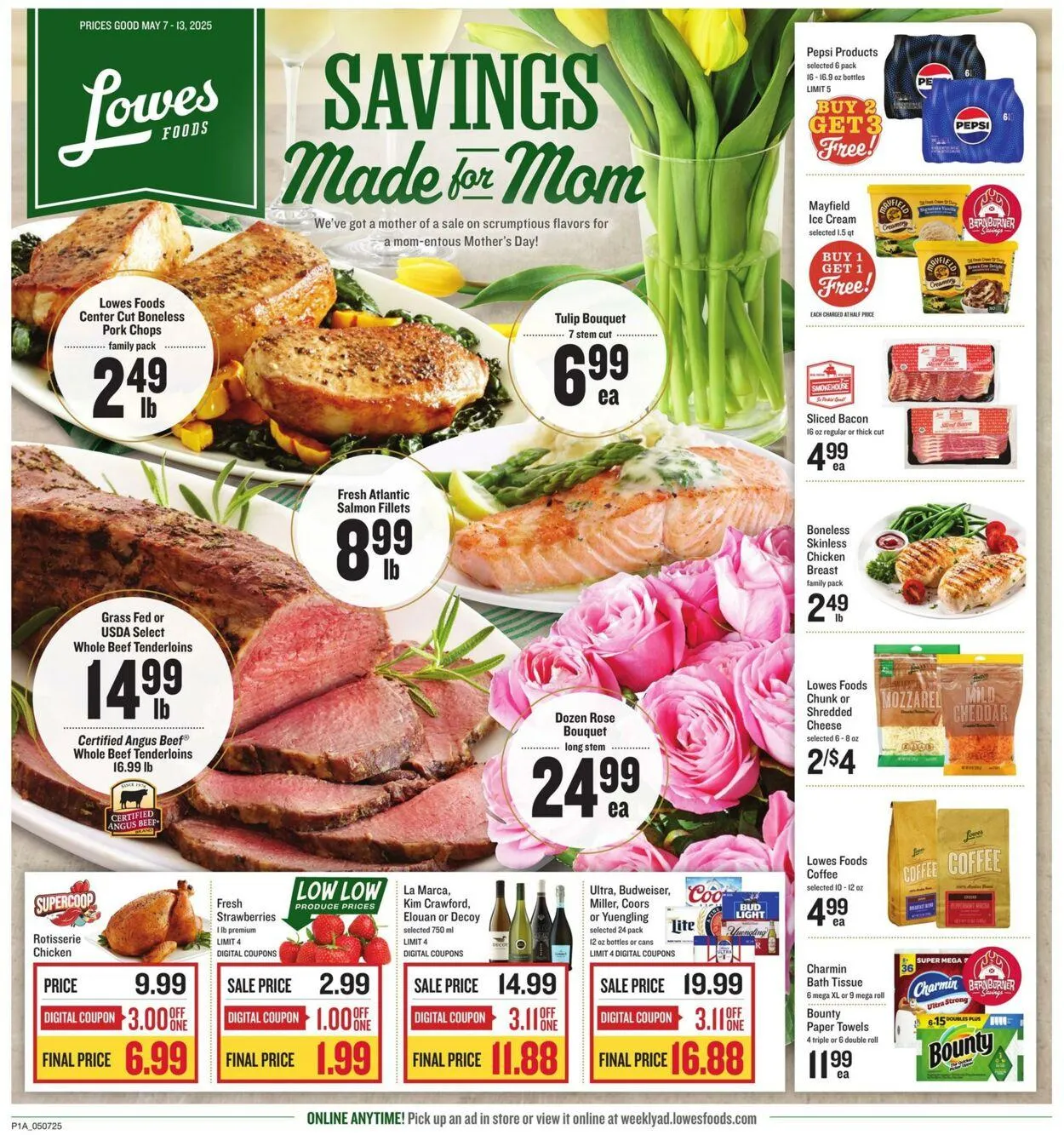 Weekly ad Lowes Foods from May 7 to May 13 2025 - Page 1